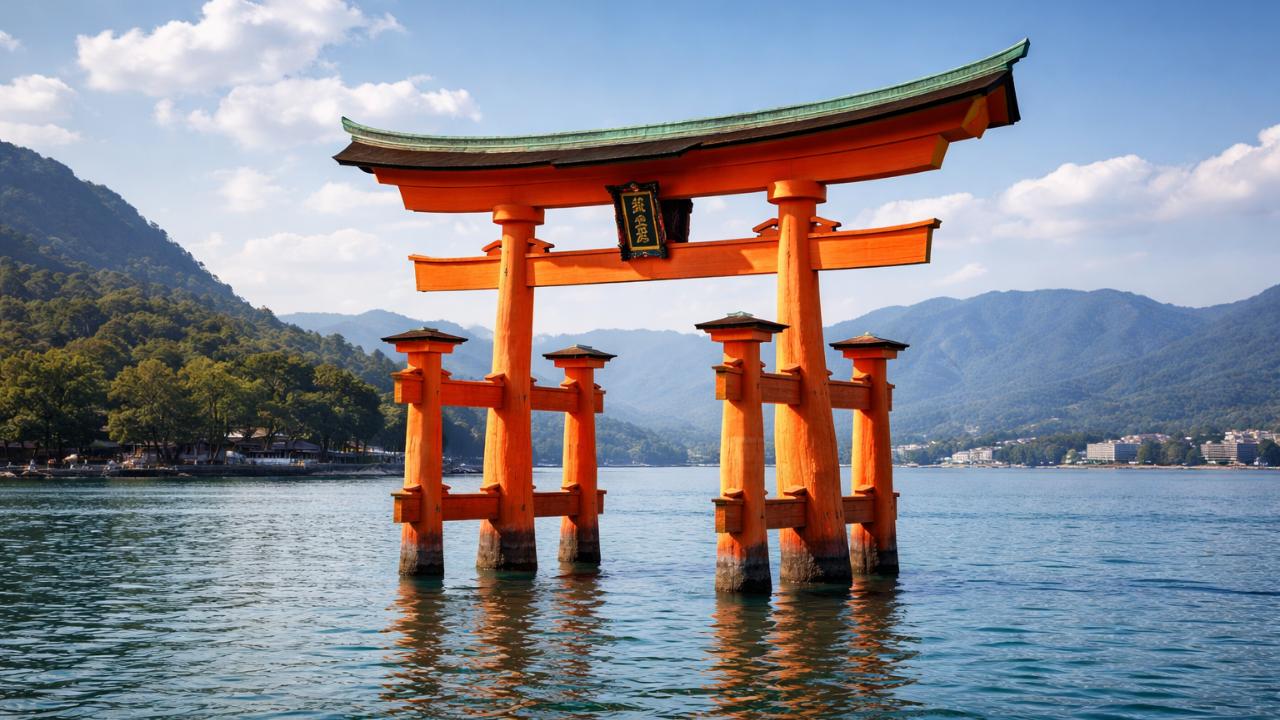 厳島神社の大鳥居の画像