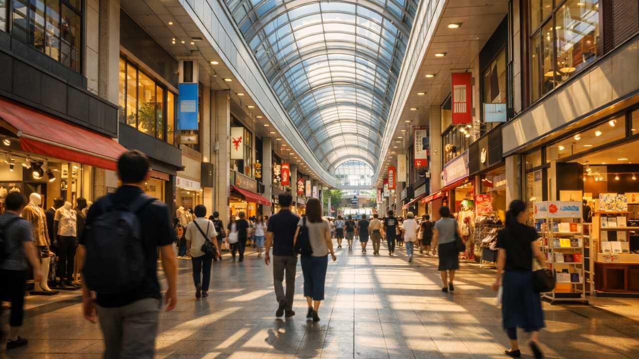 広島市中心部のにぎわいが伝わる街並み