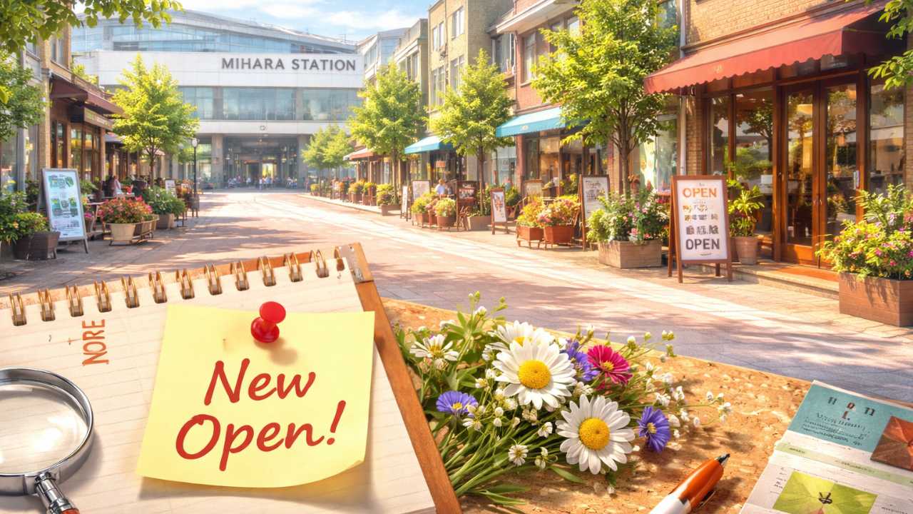 広島県三原市の落ち着いた街並み