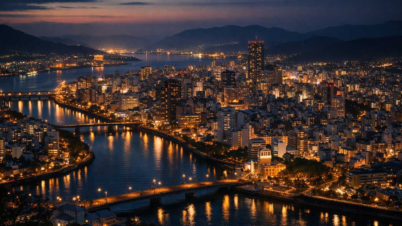 広島市街の夜景