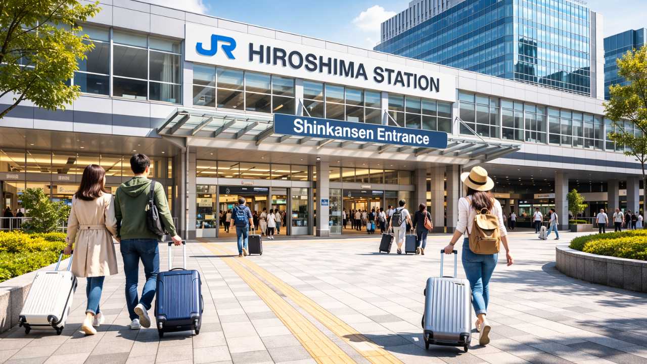 広島駅の北口（新幹線口）外観