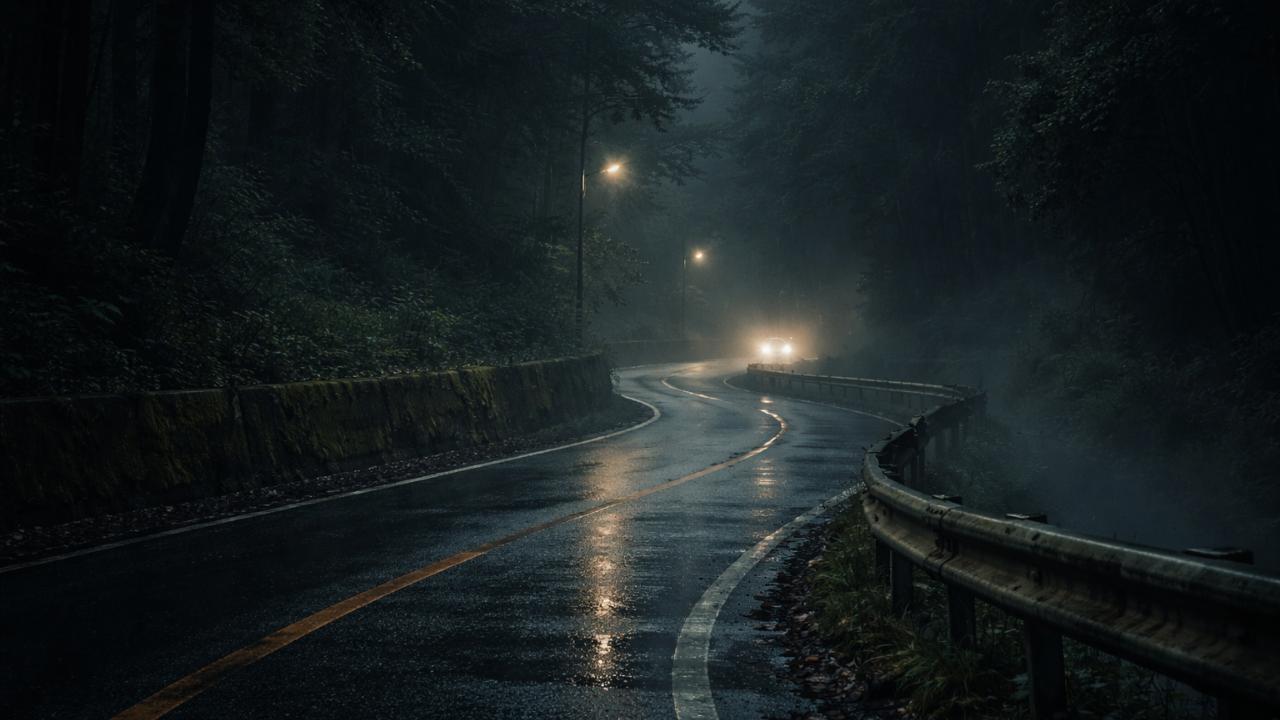 広島の峠道 己斐峠 中村家の廃屋のイメージ、写真風