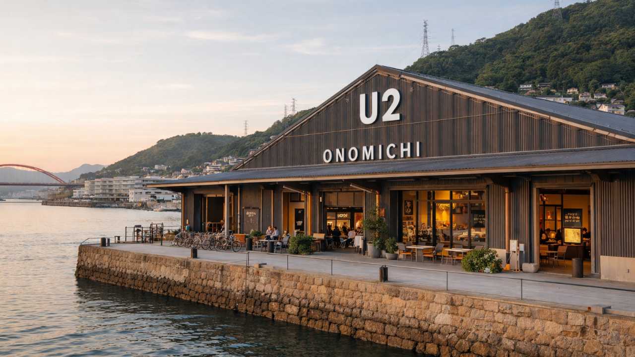 海沿い倉庫を再生したONOMICHI U2外観